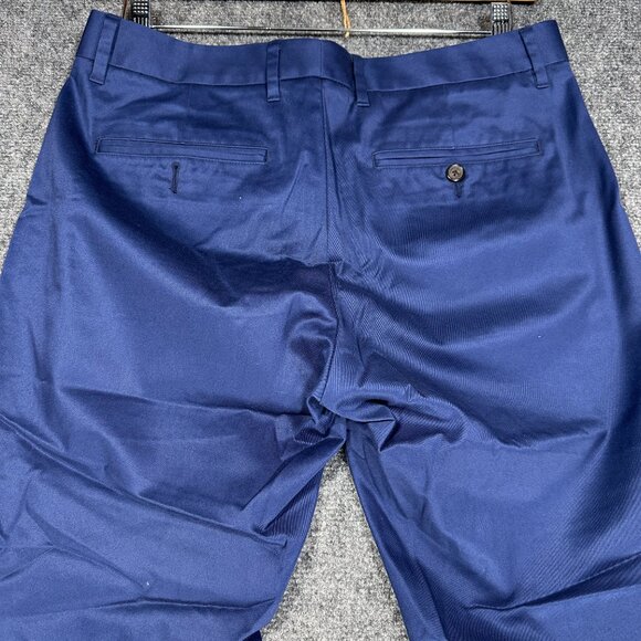 Bonobos Pants Mens 31 Monday Chino Slim Fit Navy Blue Flat Front Pockets - Picture 9 of 9